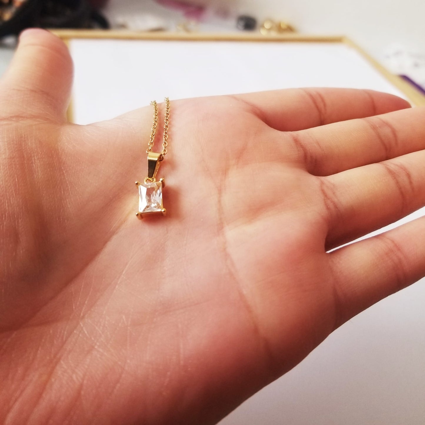 Zirconia Pendant Necklace