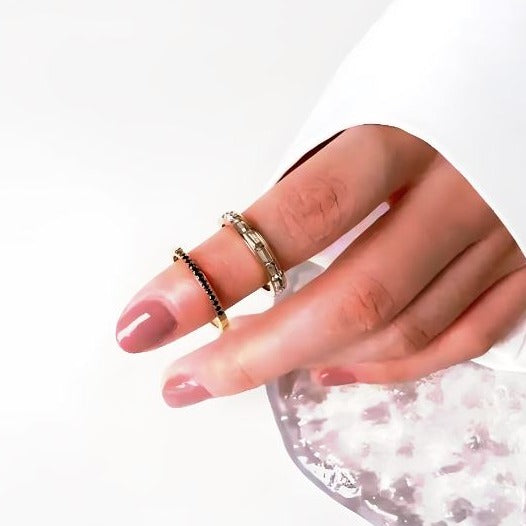 Joy - Black Zircon Ring