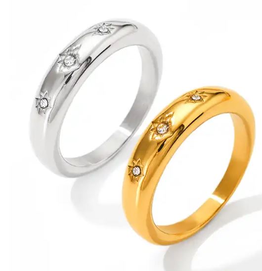 Verona 3 Gemmed Ring