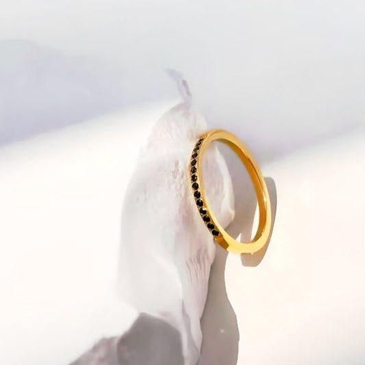 Joy - Black Zircon Ring
