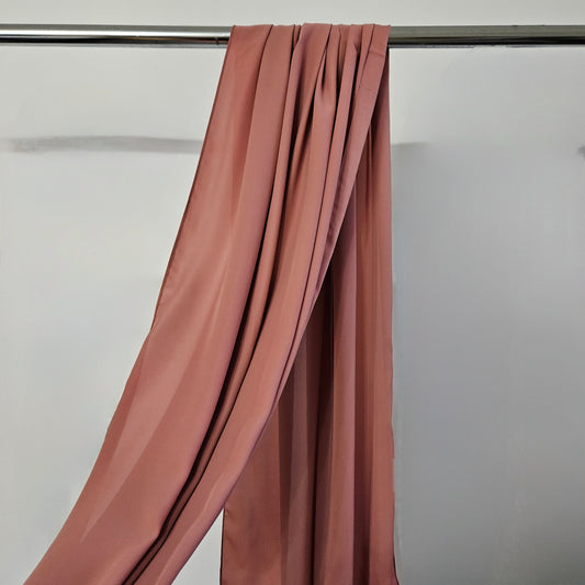 Medina Opaque Chiffon - Salmon Rose