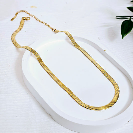 3mm Herringbone Choker Necklace