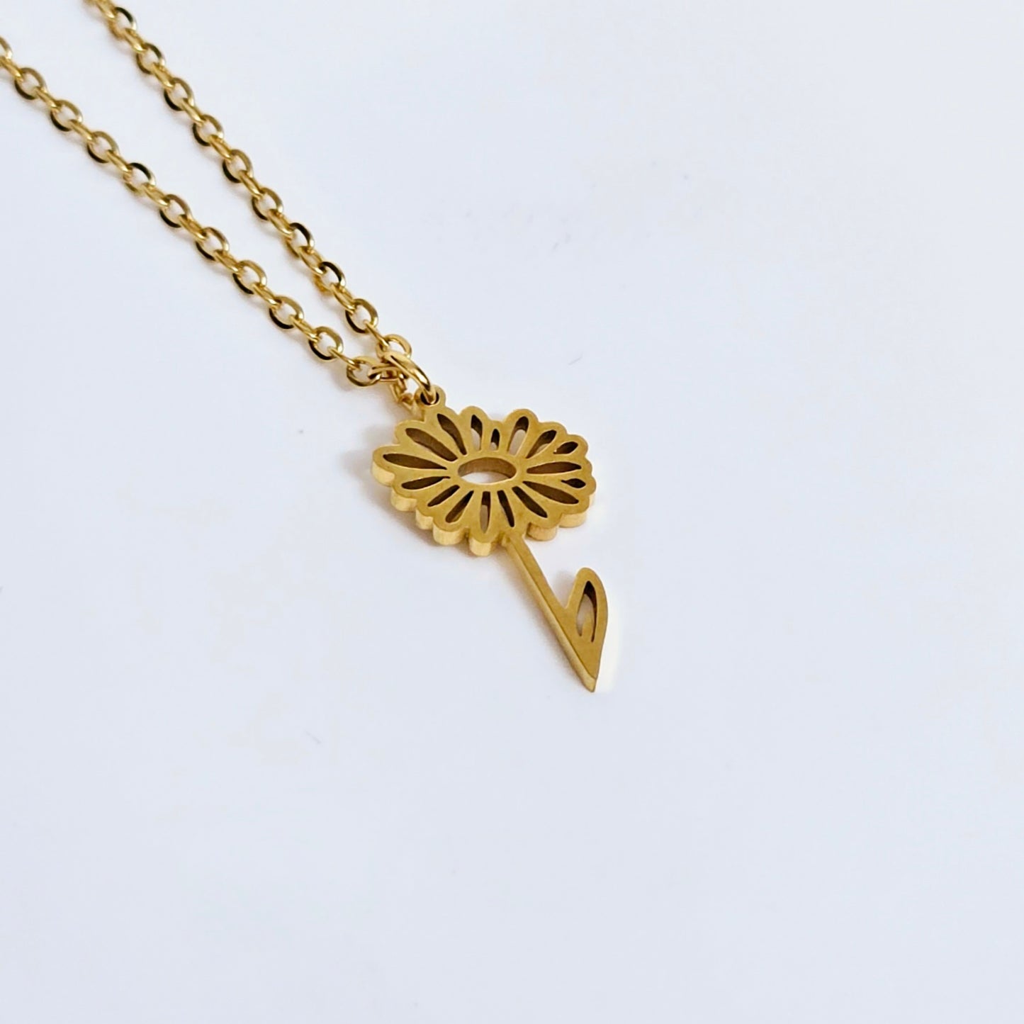 Flower Outline Necklace - Flower: Daisy