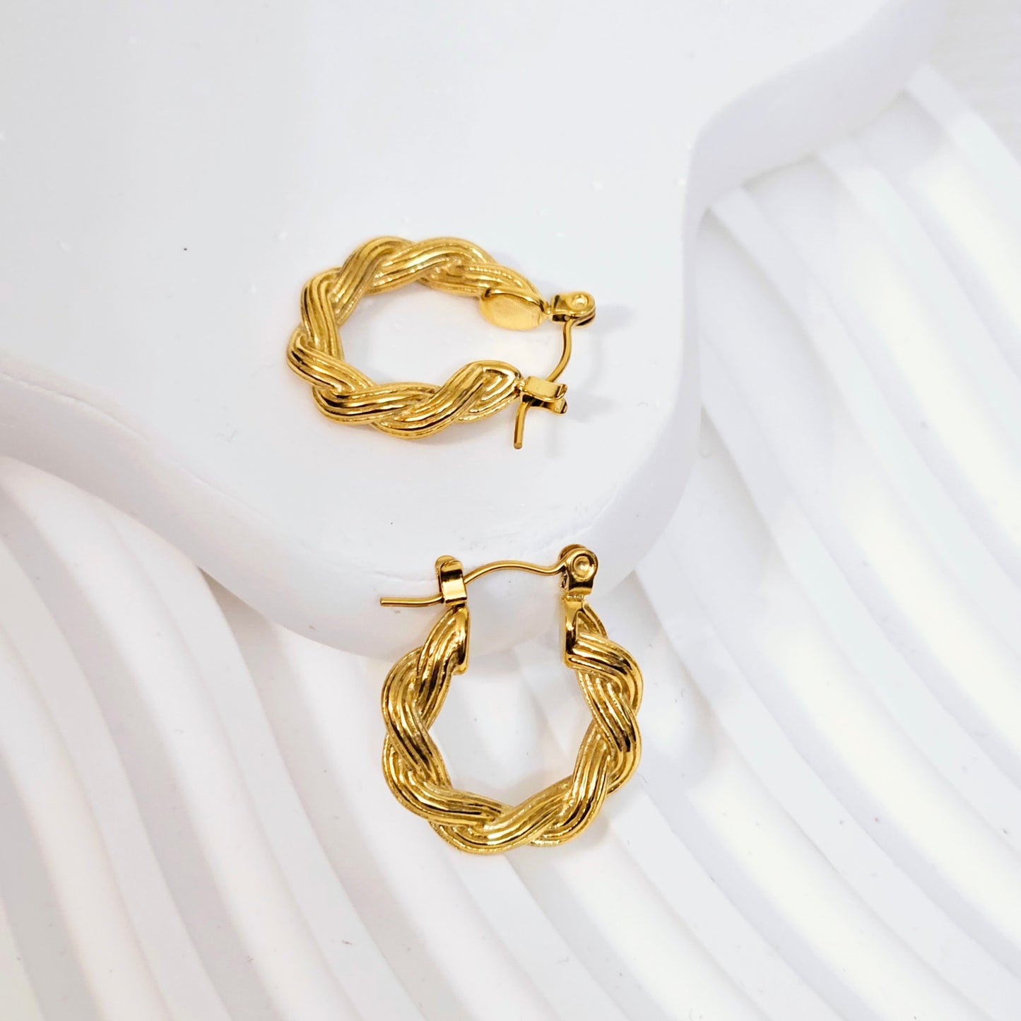 Classic Twisted Rope Hoop Earrings