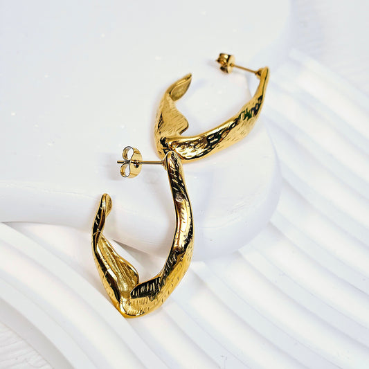 Irregular Half Kite Earrings