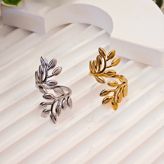 Spreading Olive Branches Ring