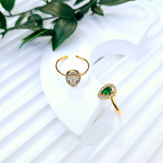 Pear Gem Ring