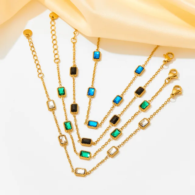 Summer Nights - Square Zirconia Bracelet