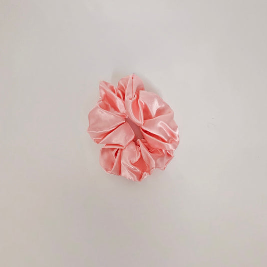 Satin Scrunchie - Peach Pink