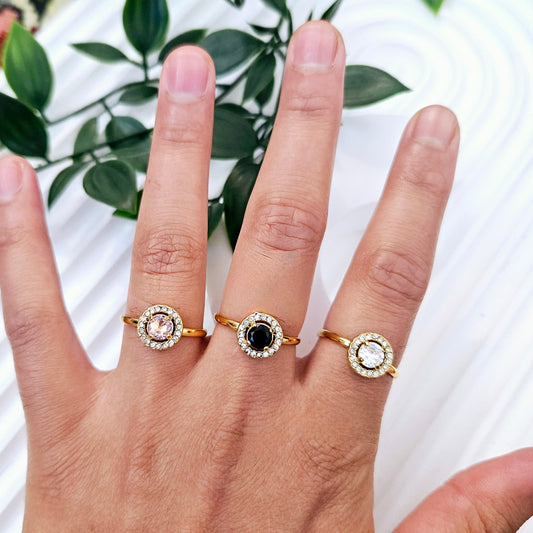 Circle Gem Ring
