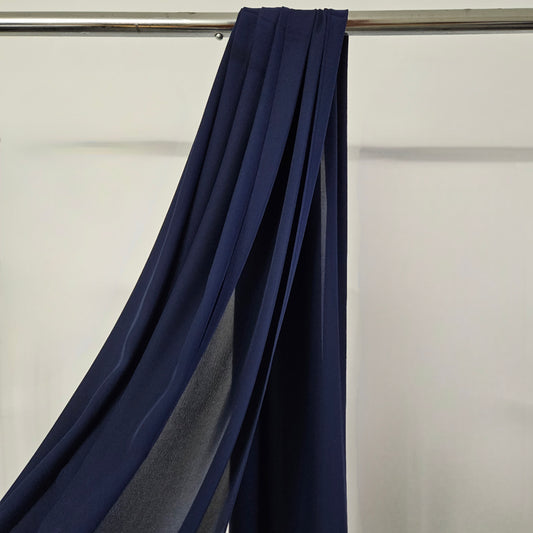 Medina Opaque Chiffon - Navy Blue
