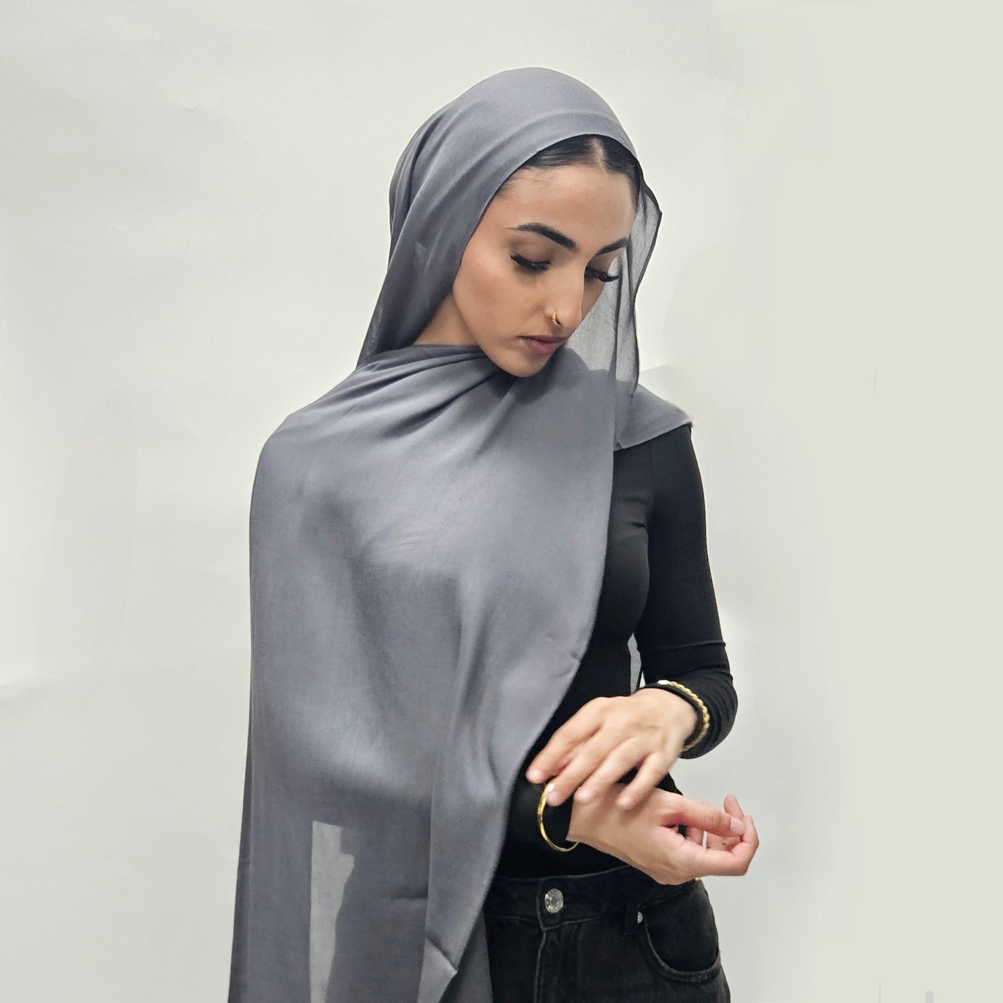 Premium Bamboo Modal - Gravel Grey