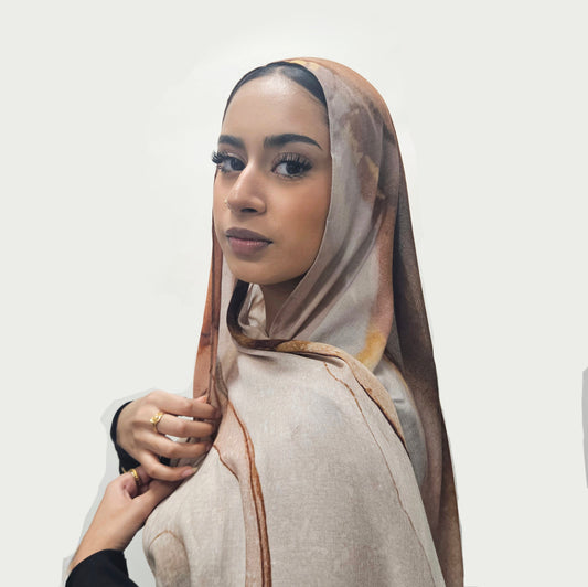Chocolate Swirl - Printed Modal