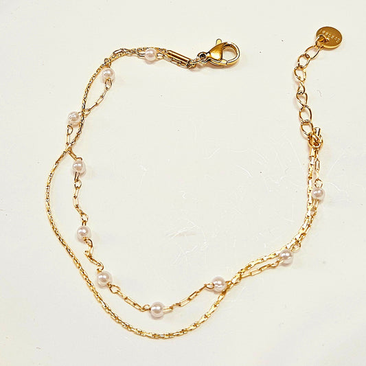 Double layered Pearl Bracelet