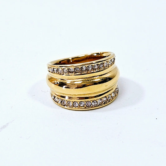 Thick Gemmed Ring