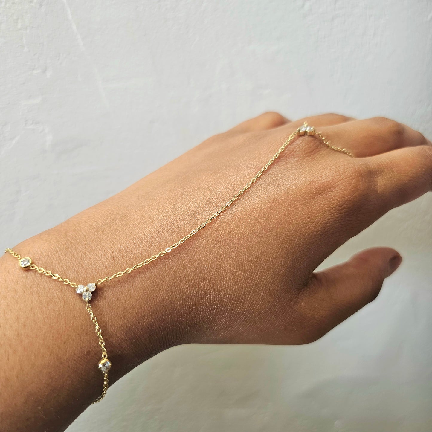 Blooming Hand Chain- Gold