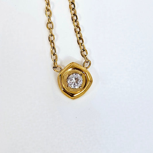 Dainty Single Gem Necklace