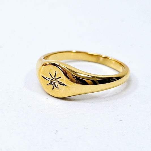 North Star Signet Ring