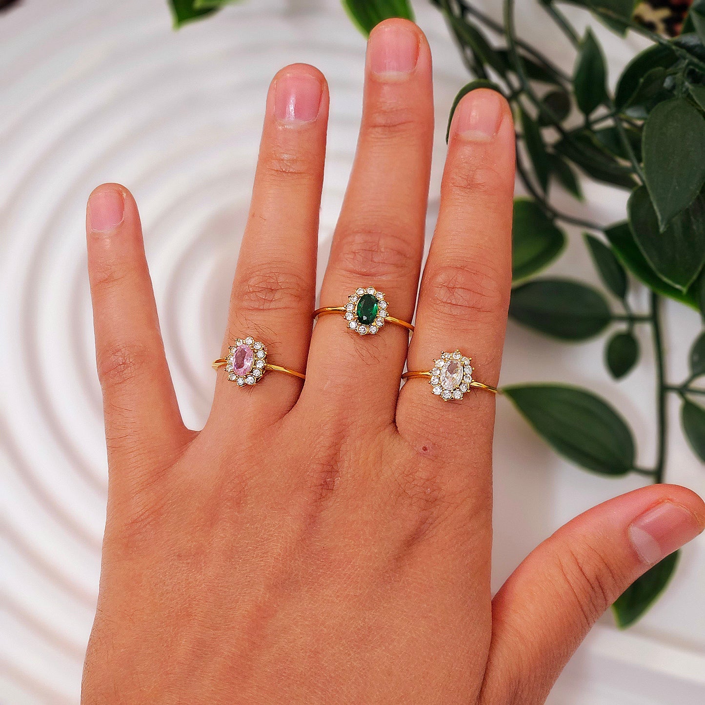 Crowned Sunflower Ring