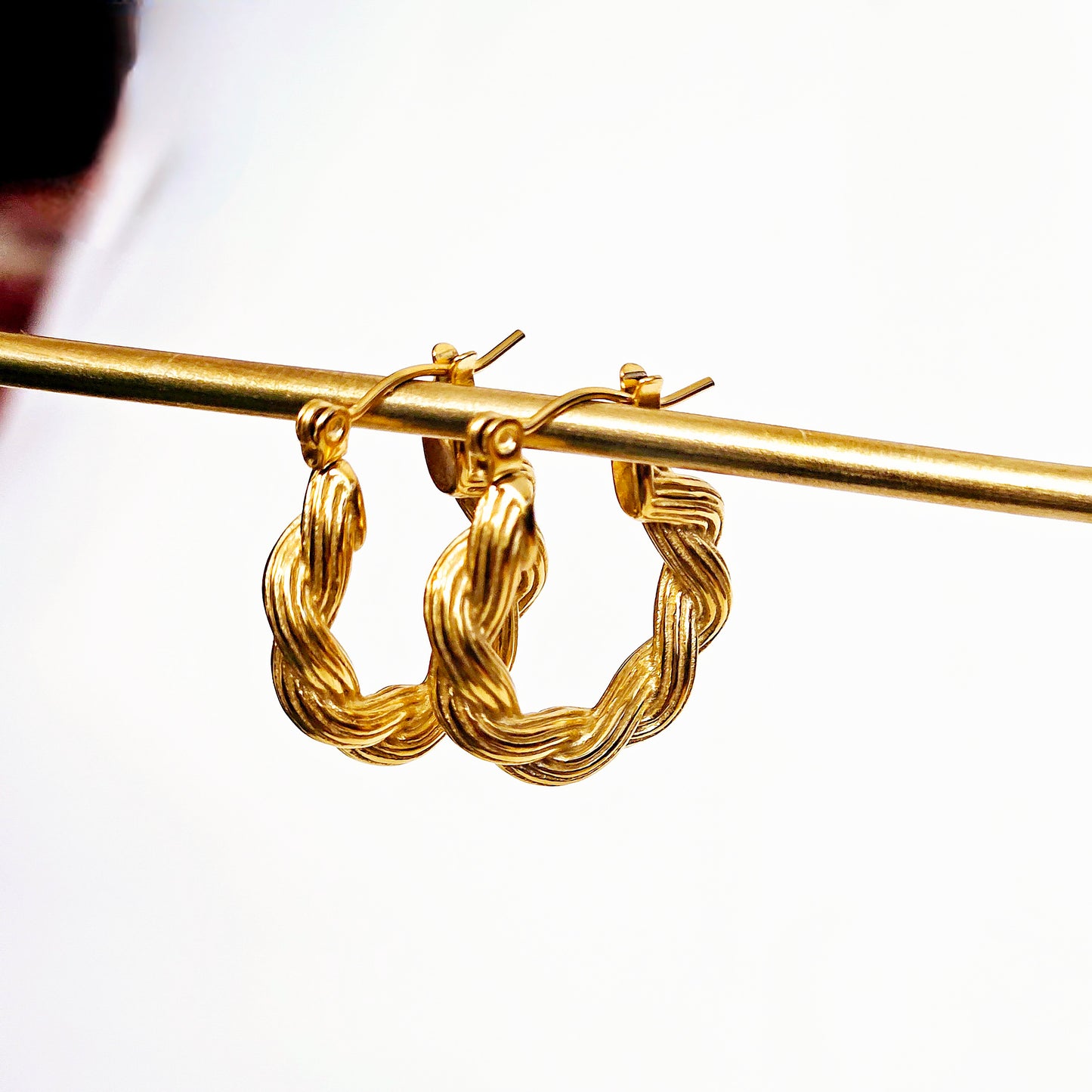 Classic Twisted Rope Hoop Earrings