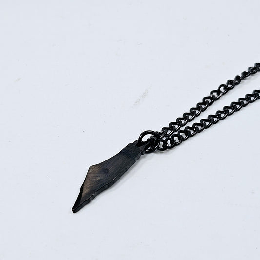 Palestine Map Black Necklace