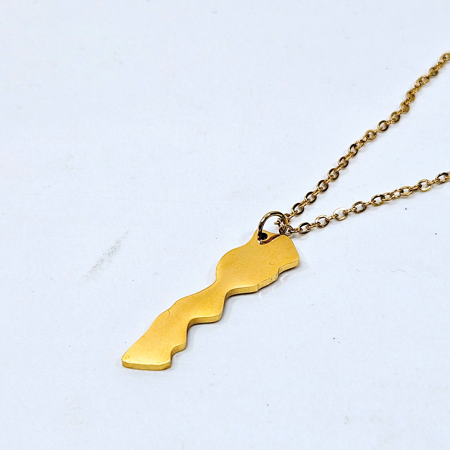 Morocco Map Necklace
