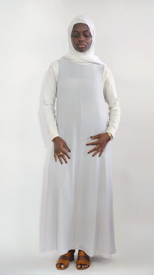 Chiffon Under Abaya - Light Grey