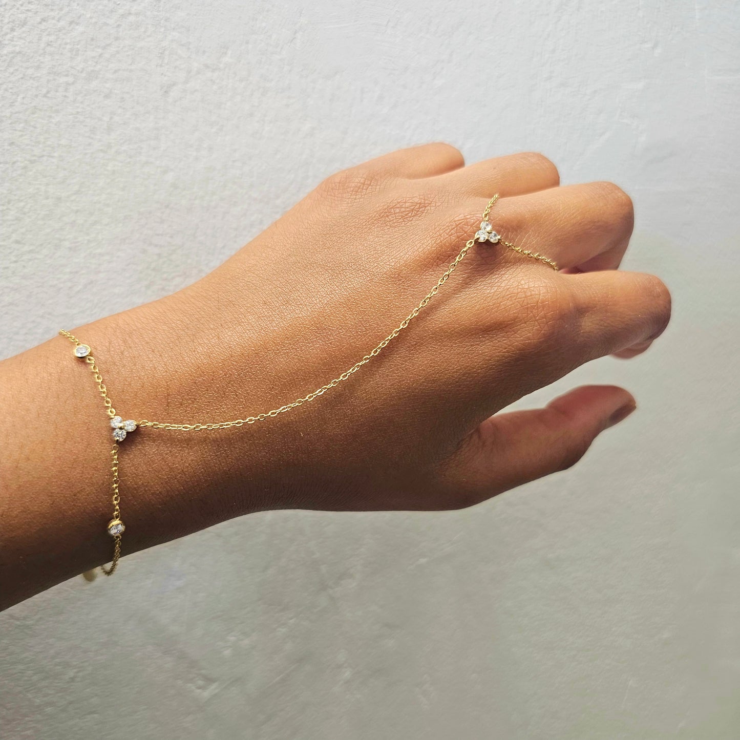 Blooming Hand Chain- Gold