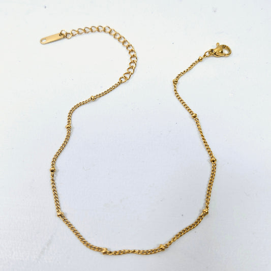 Dotted Everyday Anklet Gold