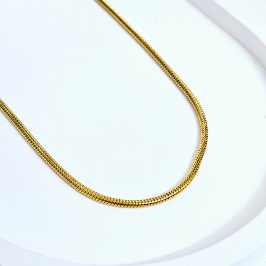 3mm Snake Chain Necklace - Gold