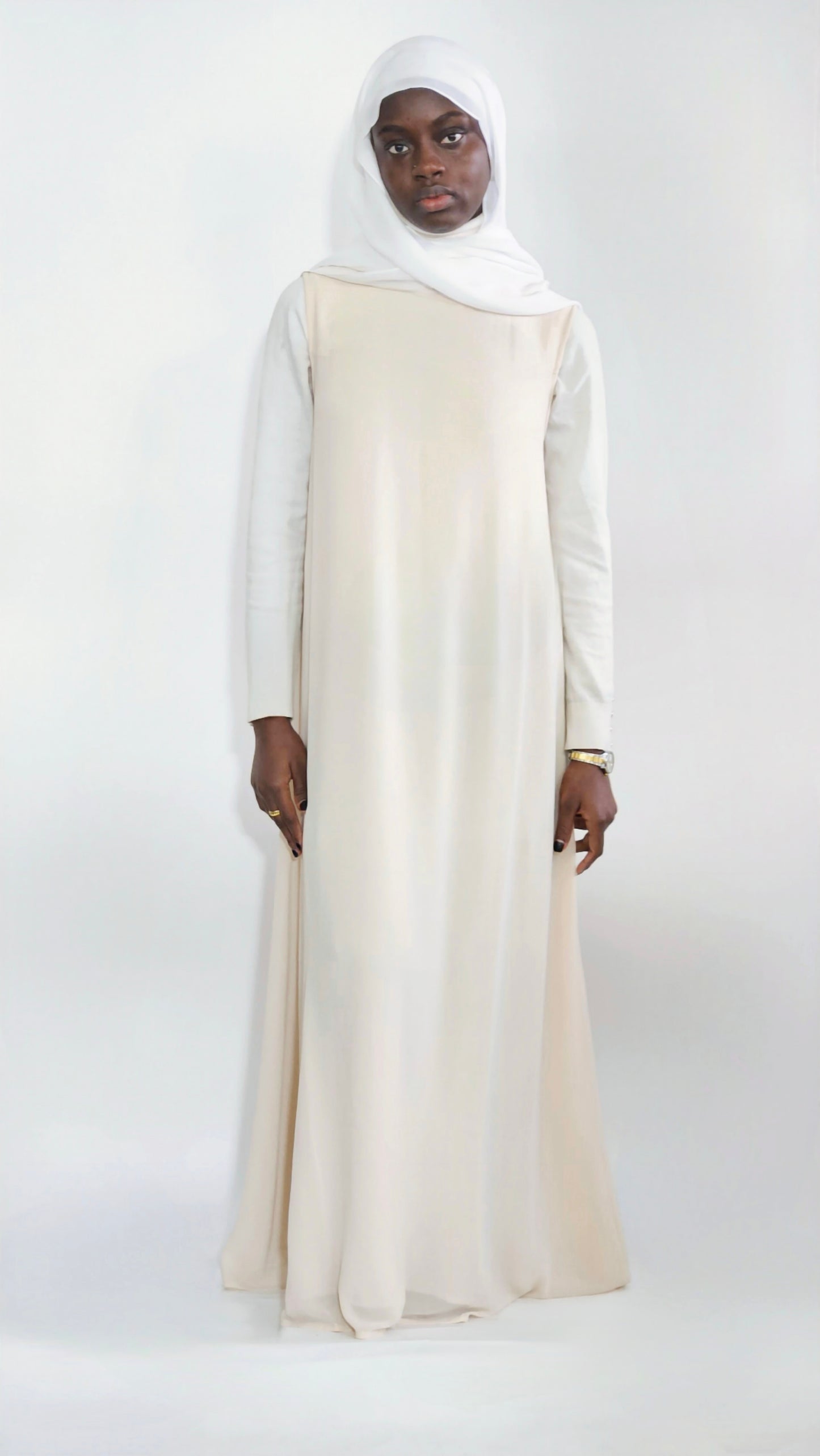 Chiffon Under Abaya - Beige