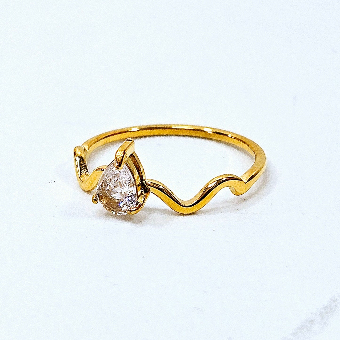 Half Wavy Gem Band