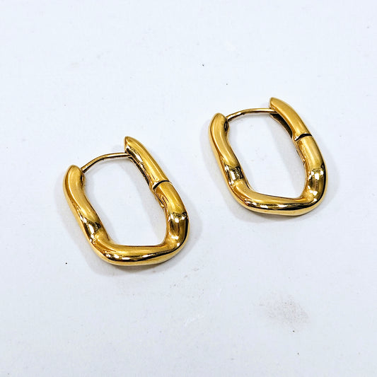 Irregular Paperclip Earrings Medium