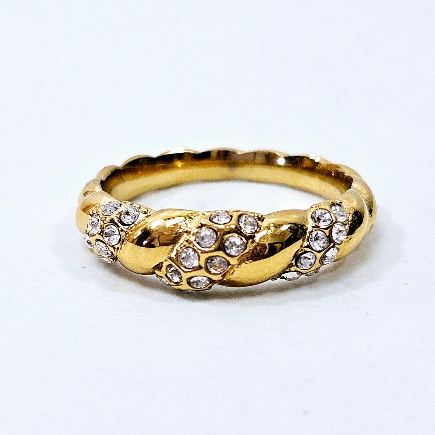 Gem Croissant Ring