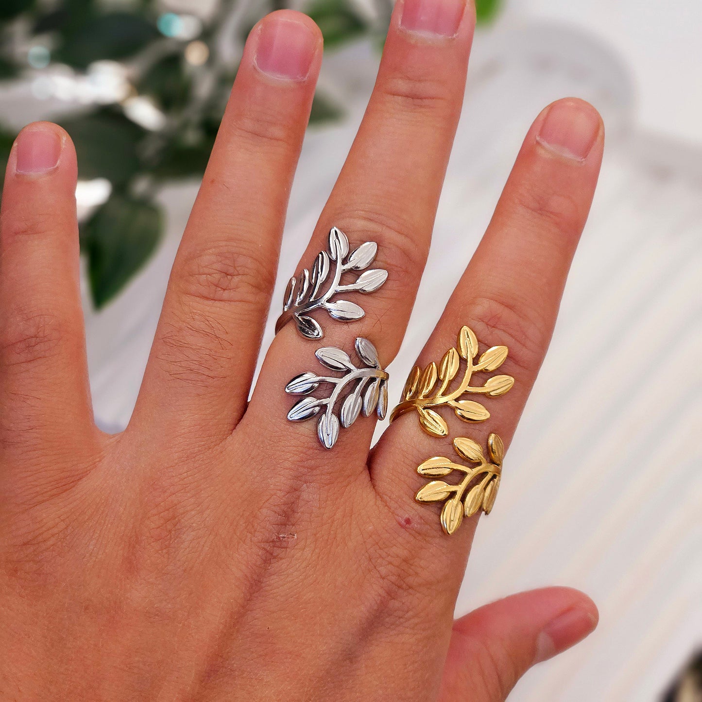 Spreading Olive Branches Ring