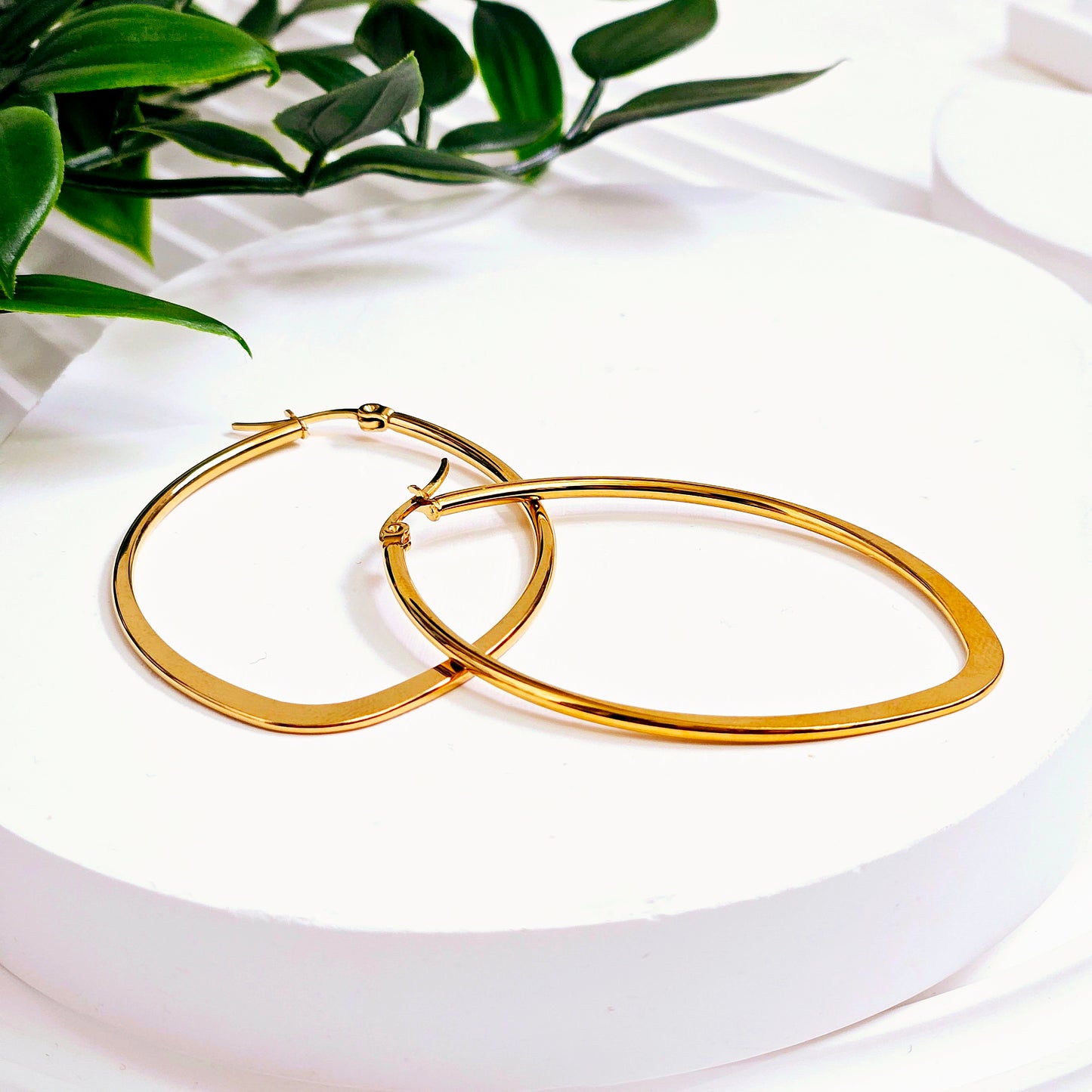 Kite Flat Statement Earrings