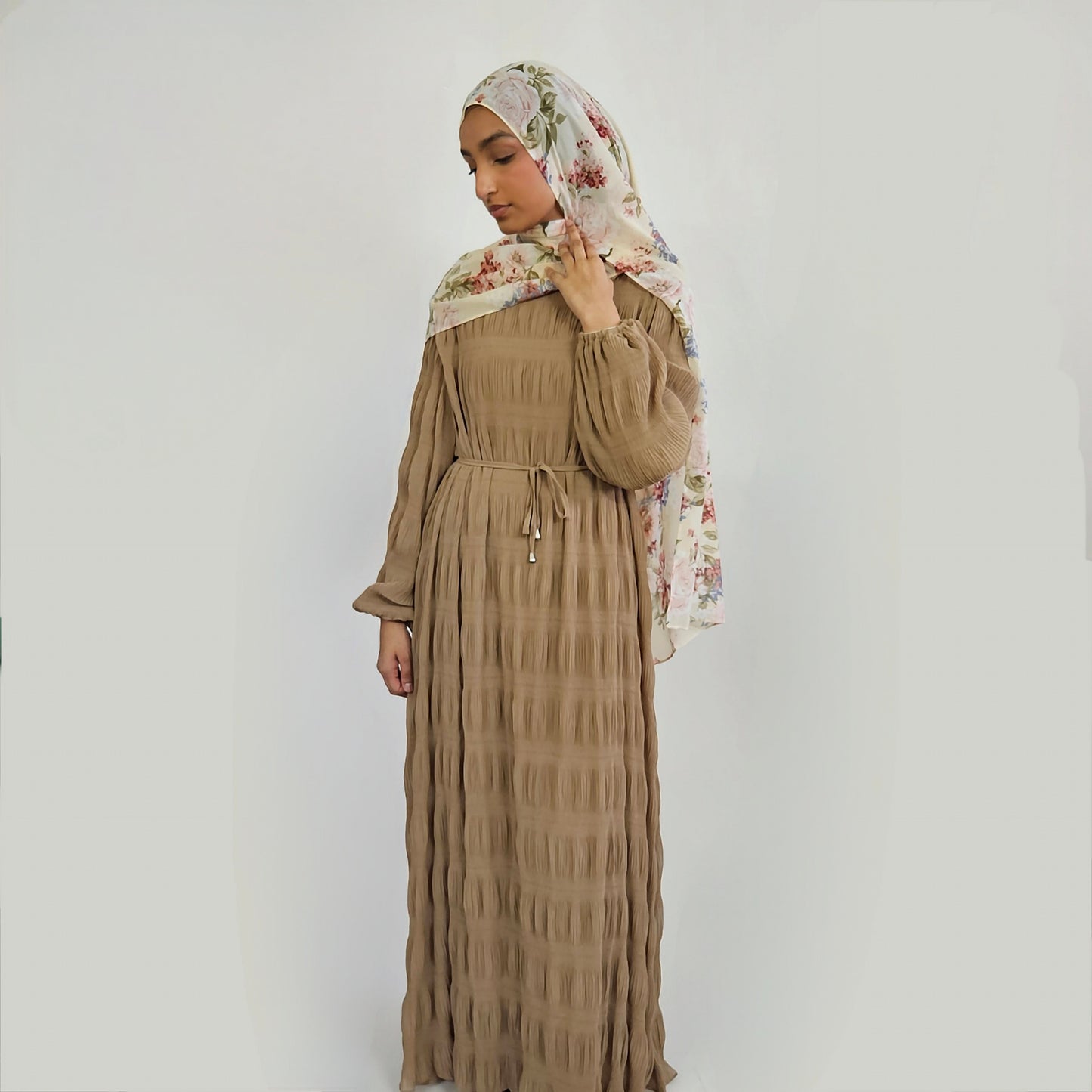 Ripple Dress - Brown
