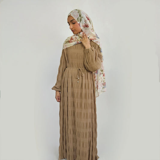 Ripple Dress - Brown