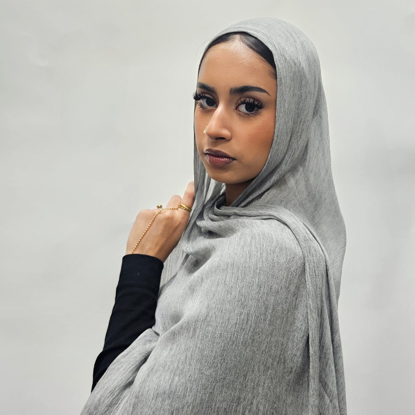 Light Grey - Crinkle Modal