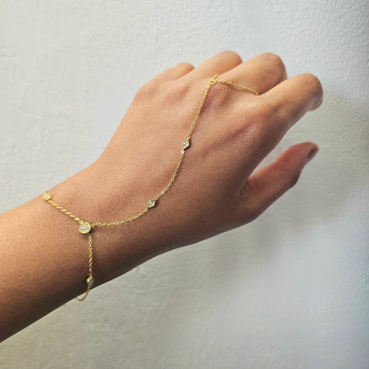 Aurora Hand Chain- Gold