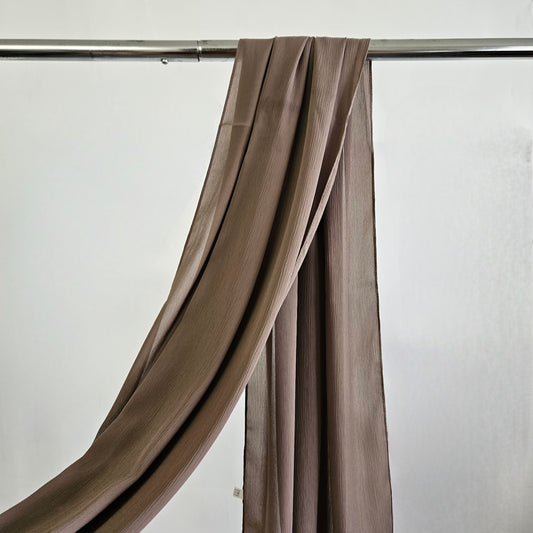 Luxury Crepe Chiffon - Saddle