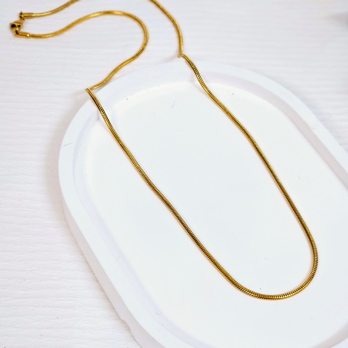 3mm Snake Chain Necklace - Gold