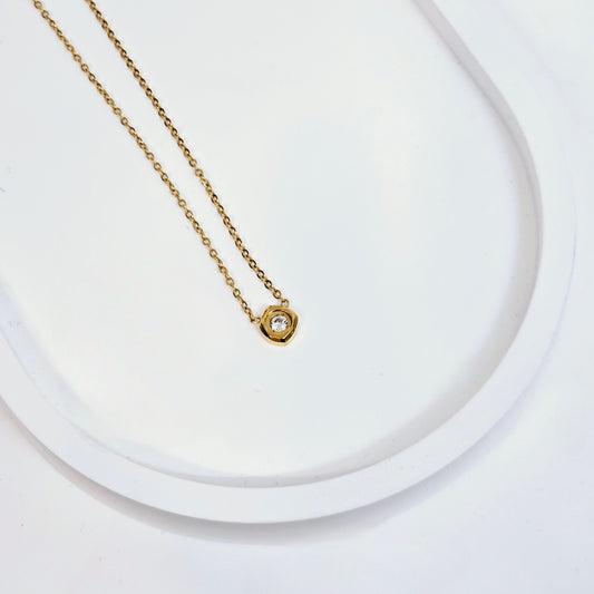 Dainty Single Gem Necklace