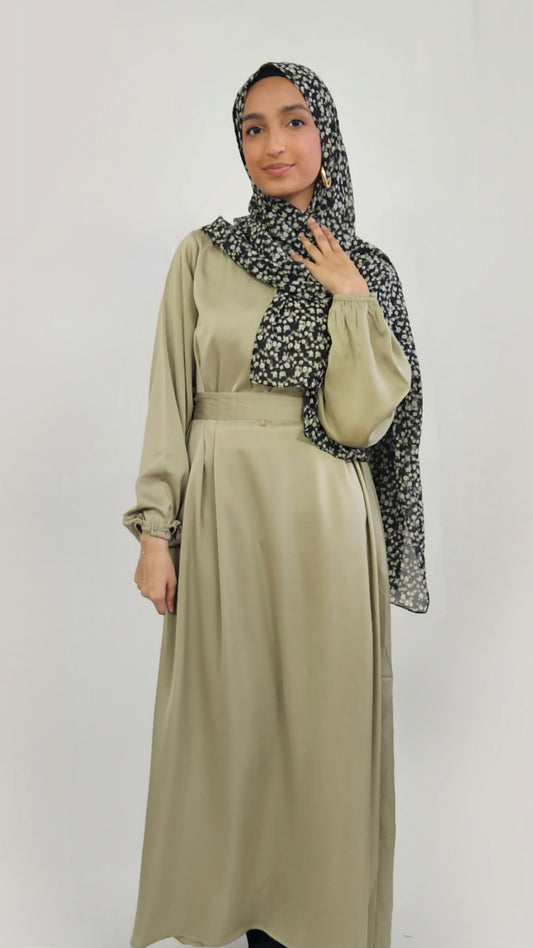 Soft Abaya - Dusty Green