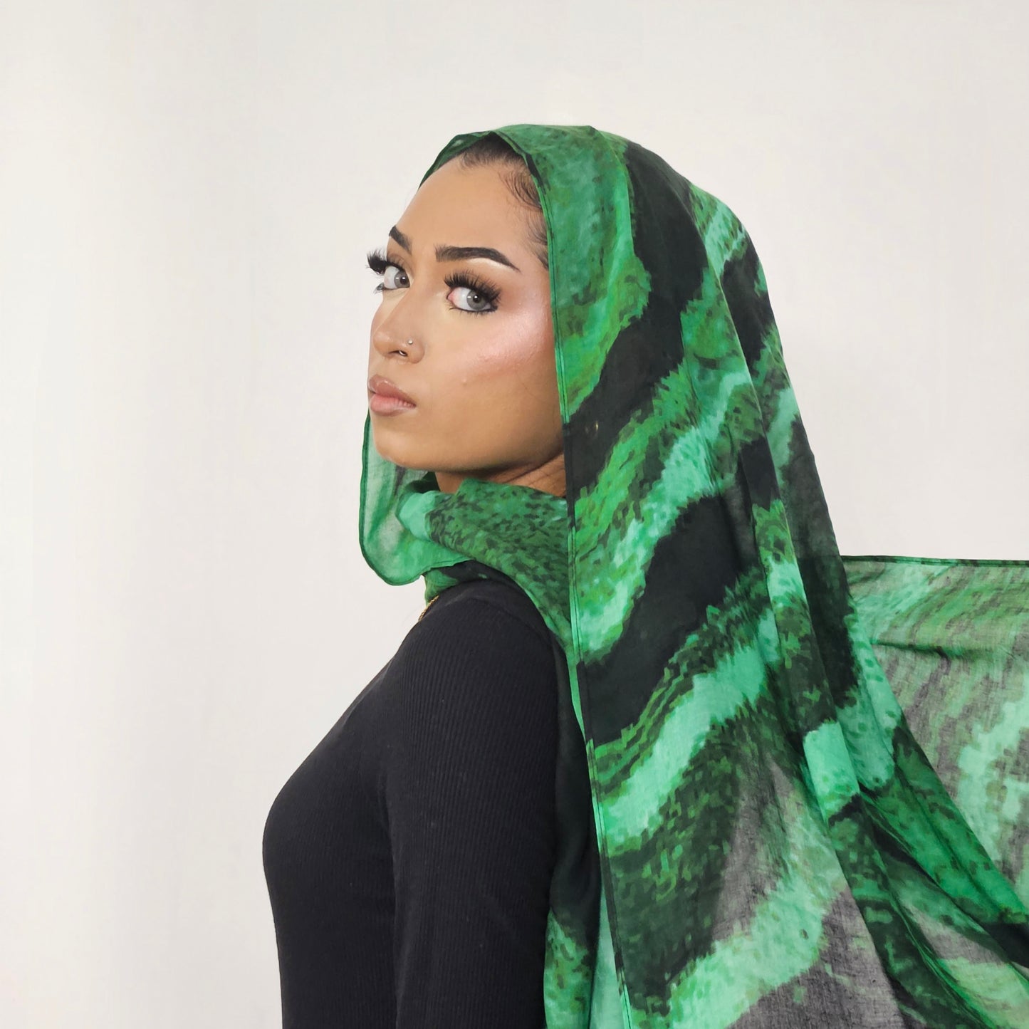 * CLEARANCE *Forest Cascade - Printed Modal