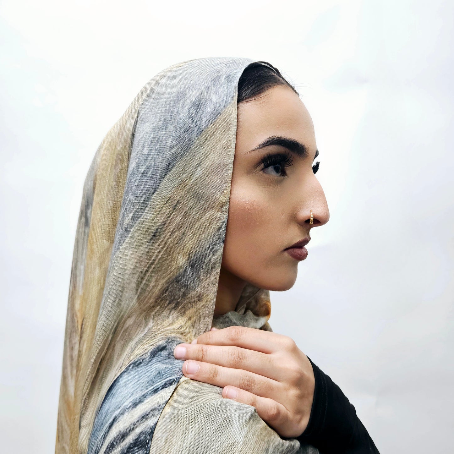 Pebble Veil - Printed Modal