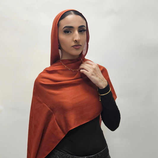 Premium Bamboo Modal - Rust Red