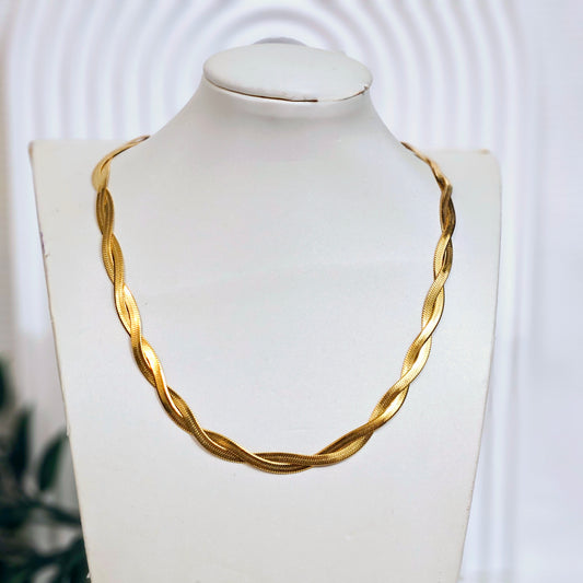 Braided Herringbone Necklace