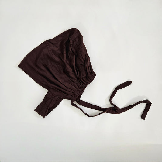 Thin Neck Line Cover Undercap - Chocolate Brown