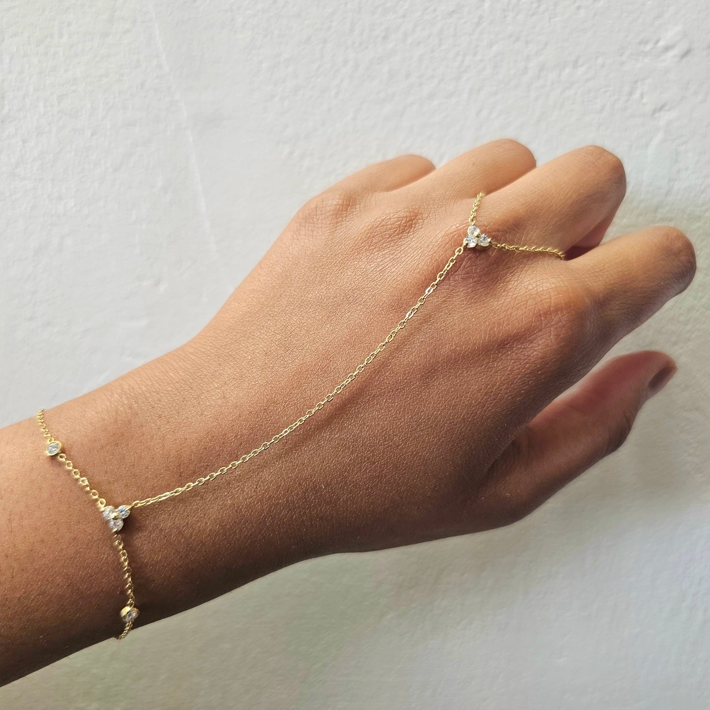 Blooming Hand Chain- Gold
